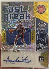 Isiah Thomas [Gold] #FB-ITH Basketball Cards 2021 Panini Donruss Optic Fast Break Signatures Prices
