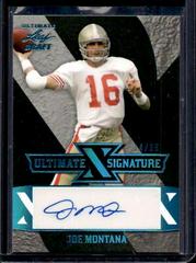 Joe Montana [Platinum Spectrum] #UXS-JM2 Football Cards 2022 Leaf Ultimate Draft X Autographs Prices