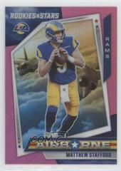 Matthew Stafford [Pink] #AB11 Football Cards 2021 Panini Rookies and Stars Airborne Prices