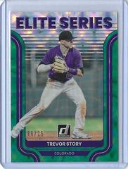 Trevor Story [Green] #ES-8 Baseball Cards 2022 Panini Donruss Elite Series Prices