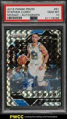 Stephen Curry [Autograph] #81 Basketball Cards 2016 Panini Prizm Mosaic Prices