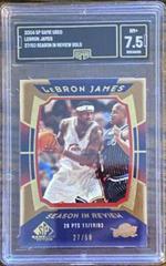 LeBron James [Gold] Basketball Cards 2004 SP Game Used Prices