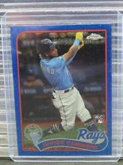 Junior Caminero [Blue] Baseball Cards 2024 Topps 1989 Chrome Silver Pack Prices