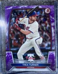 Trea Turner [Purple Pattern] #10 Baseball Cards 2023 Bowman Prices