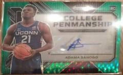 Adama Sanogo [Green Pulsar] #DPA-ASG Basketball Cards 2023 Panini Prizm Draft Picks Autographs Prices