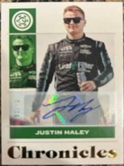 Justin Haley [Autograph Gold] #13 Racing Cards 2022 Panini Chronicles Nascar Prices