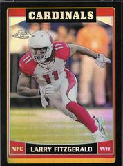 Larry Fitzgerald [Black Refractor] #122 Football Cards 2006 Topps Chrome Prices