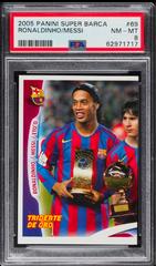 Lionel Messi, Ronaldinho #69 Soccer Cards 2005 Panini Super Barca Prices