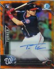 Trea Turner [Orange Refractor] Baseball Cards 2016 Bowman Chrome Rookie Autographs Prices