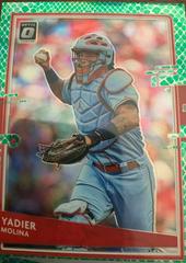 Yadier Molina [Green] #102 Baseball Cards 2020 Panini Donruss Optic Prices
