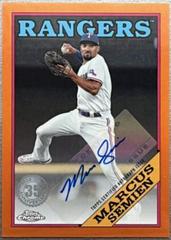 Marcus Semien [Orange] Baseball Cards 2023 Topps Chrome Update 1988 Autographs Prices