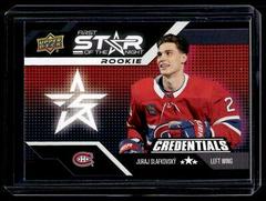 Juraj Slafkovsky [Rookie] Hockey Cards 2022 Upper Deck Credentials 1st Star of the Night Prices