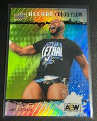 Jay Lethal [Green Blue] #R-16 Wrestling Cards 2022 Upper Deck Allure AEW Color Flow Prices