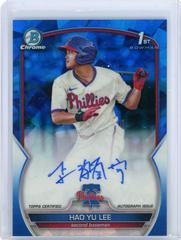 Hao Yu Lee #BSPA-HL Baseball Cards 2023 Bowman Chrome Sapphire Autographs Prices