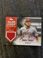 Mike Trout [Black] #MLM-MT Baseball Cards 2022 Topps Update Major League Material Relics Prices