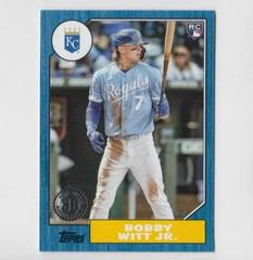 Bobby Witt Jr. [Blue] #87TBU-7 Baseball Cards 2022 Topps Update 1987 Prices