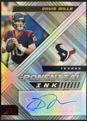 Davis Mills Football Cards 2022 Panini XR X Ponential Ink Autograph Prices