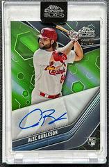 Alec Burleson [Green] Baseball Cards 2023 Topps Chrome Rookie Autographs Prices