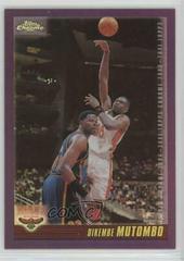 Dikembe Mutombo #64 Basketball Cards 2000 Topps Chrome Prices