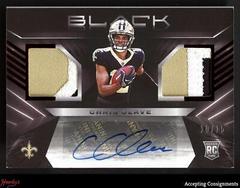 Chris Olave [Ruby] Football Cards 2022 Panini Black Rookie Signature Materials Prices