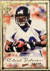 Chad Johnson [Gold Framed] #119 Football Cards 2001 Pacific Private Stock Prices