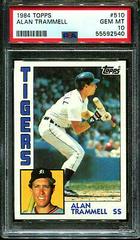 Alan Trammell #510 Baseball Cards 1984 Topps Prices