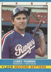 Larry Parrish #29 Baseball Cards 1987 Fleer Record Setters Prices