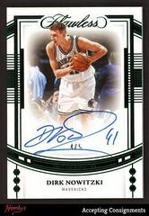 Dirk Nowitzki [Emerald] #8 Basketball Cards 2022 Panini Flawless Autograph Prices