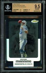 Peyton Manning [Black Refractor] #120 Football Cards 2006 Topps Finest Prices
