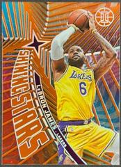 LeBron James [Orange] #6 Basketball Cards 2021 Panini Illusions Shining Stars Prices