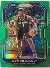 Zion Williamson [Green Pulsar Prizm] Basketball Cards 2020 Panini Prizm Prices