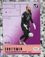 Vanja Milinkovic Savic [Purple] Soccer Cards 2022 Panini Donruss Craftsmen Prices