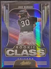 Jake Burger [Spectrum Blue] #RC-3 Baseball Cards 2022 Panini Absolute Rookie Class Prices