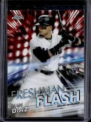 Isan Diaz [Red Refractor] Baseball Cards 2020 Topps Chrome Freshman Flash Prices