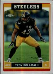 Troy Polamalu [Refractor] #3 Football Cards 2006 Topps Chrome Prices