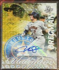 Alex Bregman [Autograph] Baseball Cards 2017 Bowman Platinum Presence Prices