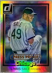 Chris Sale [Bronze Press Proof] #216 Baseball Cards 2015 Donruss Prices