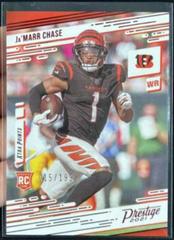 Ja'Marr Chase [Red] #212 Football Cards 2021 Panini Chronicles Prestige Rookies Update Prices