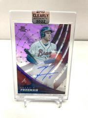 Freddie Freeman [Purple] Baseball Cards 2022 Topps Clearly Authentic Tek Autographs Prices
