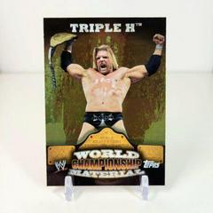 Triple H [Puzzle Back] #W4 Wrestling Cards 2010 Topps WWE World Championship Material Prices