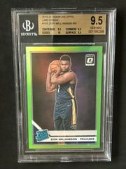 Zion Williamson [Lime Green] Basketball Cards 2019 Panini Donruss Optic Prices