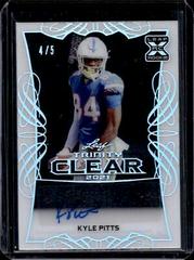 Kyle Pitts [Silver] #CA-KP1 Football Cards 2021 Leaf Trinity Clear Autograph Prices