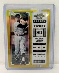 Orlando Cepeda [Gold] #12 Baseball Cards 2023 Panini Chronicles Contenders Optic Prices