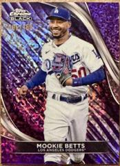 Mookie Betts [Purple Mini-Diamon Refractor] #1 Baseball Cards 2024 Topps Chrome Black Prices