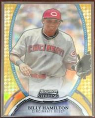 Billy Hamilton [Gold Refractor] #29 Baseball Cards 2011 Bowman Sterling Prices