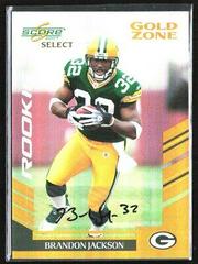 Brandon Jackson [Gold Zone Autograph] #428 Football Cards 2007 Panini Score Select Prices