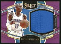 Dennis Schroder [Purple Prizm] #TM-DSC Basketball Cards 2021 Panini Select Throwback Memorabilia Prices