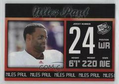 Niles Paul #23 Football Cards 2011 Press Pass Prices