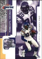 Cris Carter #12 Football Cards 2001 Fleer Game Time Prices