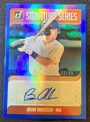 Brian Anderson [Blue] #SS-BA Baseball Cards 2018 Panini Donruss Signature Series Prices